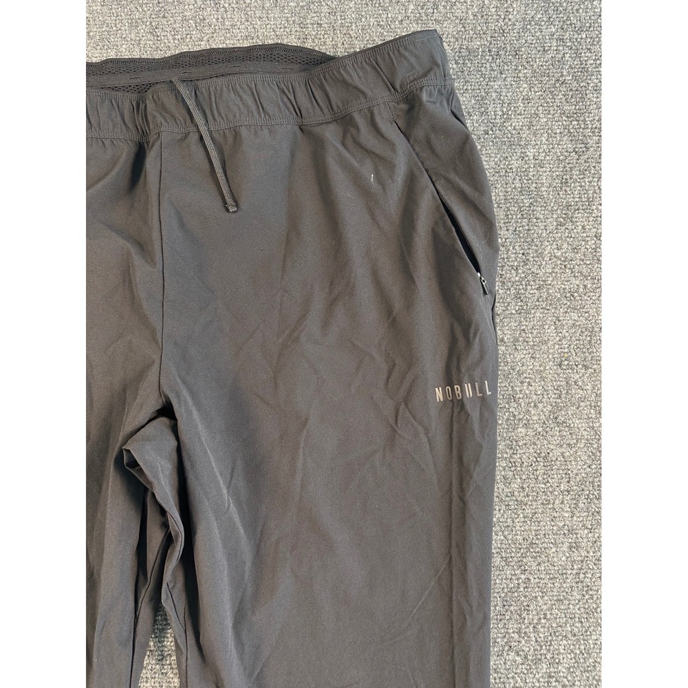 NOBULL Mens Lightweight Training Joggers‎ Black XL Ankle Zip Athletic Pants - Picture 2 of 12